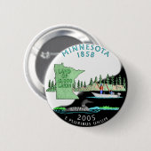 Minnesota-Knopf Button (Vorne & Hinten)