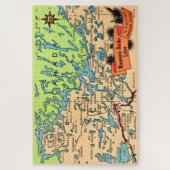 Minnesota Lakes 20x30 Map Jigsaw Puzzle (Vertikal)