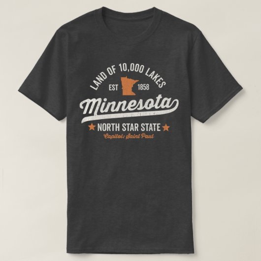 Minnesota Land der 10000 Seen T-Shirt (Design vorne)