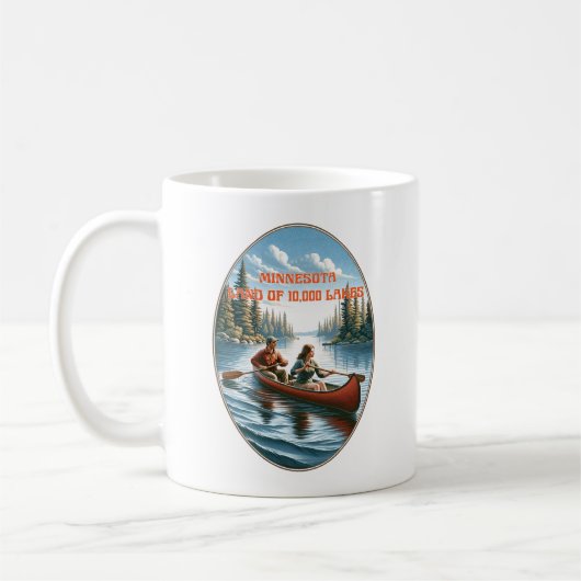 Minnesota "Land der 10.000 Seen" Kaffeetasse (Links)