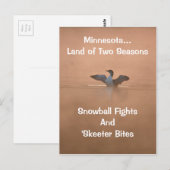 Minnesota...Land der zwei Jahreszeiten Postkarte (Vorne/Hinten)