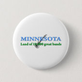 Minnesota - Land mit 10 000 Bands Button (Vorderseite)