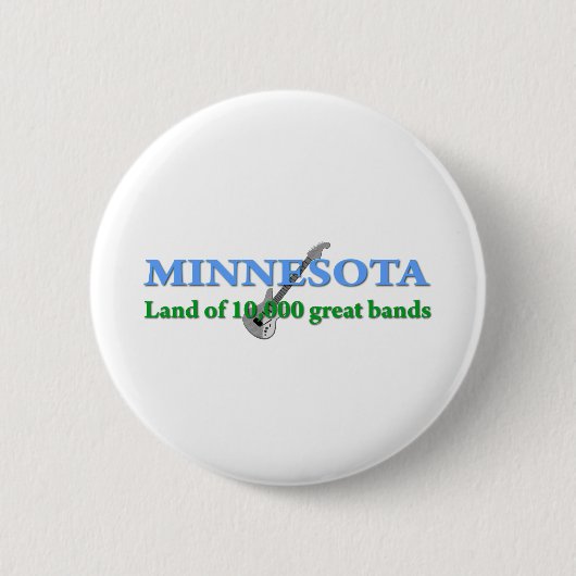 Minnesota - Land mit 10 000 Bands Button (Vorderseite)