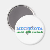Minnesota - Land mit 10 000 Bands Magnet (Vorderseite/Rückseite)