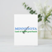 Minnesota - Land mit 10 000 Bands Postkarte (Stehend Vorderseite)