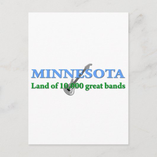 Minnesota - Land mit 10 000 Bands Postkarte (Vorderseite)