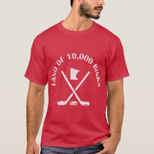 Minnesota Land von 1000 Rinks Eishockey Staat Sou T-Shirt