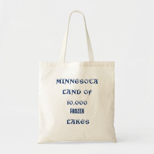 MINNESOTA LAND VON 10.000 GRENZEN SEEN TOTE BAG TRAGETASCHE (Vorne)