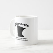 Minnesota - Land von 10.000 Seen Kaffeetasse (Vorderseite Links)