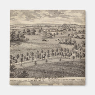 Minnesota-Landschaft im Tal des Toten Flusses Magnet