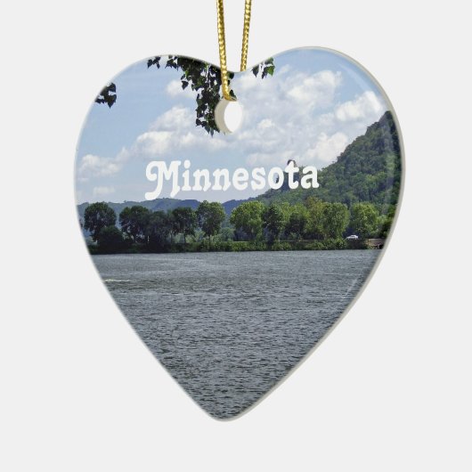 Minnesota-Landschaft Keramik Ornament (Links)