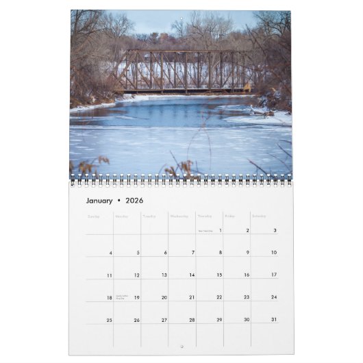 Minnesota Landschaftlich Calendar Kalender (Jan 2026)