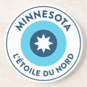 Minnesota - L'Étoile Du Nord Getränkeuntersetzer (Vorne)