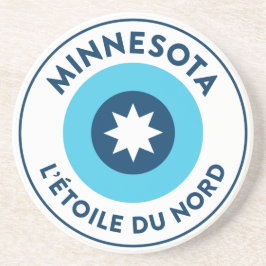 Minnesota - L'Étoile Du Nord Getränkeuntersetzer