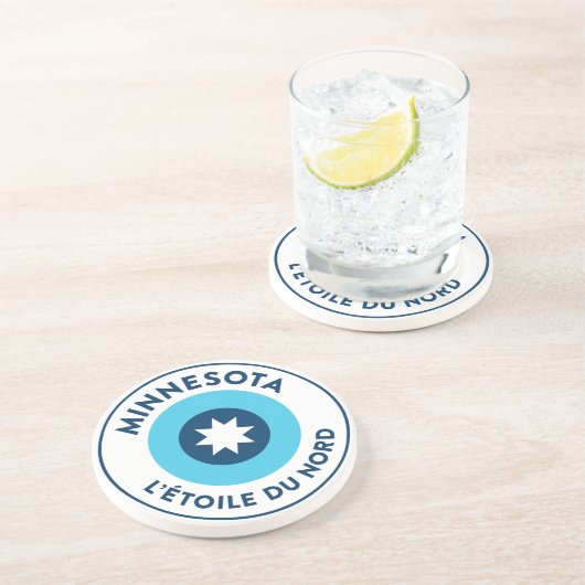 Minnesota - L'Étoile Du Nord Getränkeuntersetzer (Seite)