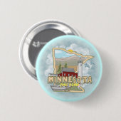 Minnesota Leuchtturm Pin-Button Button (Vorne & Hinten)