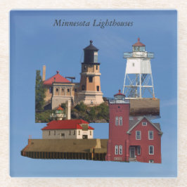 Minnesota-Leuchttürme Glasuntersetzer