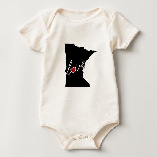 Minnesota-Liebe!  Geschenke für Mangan-Liebhaber Baby Strampler (Vorderseite)