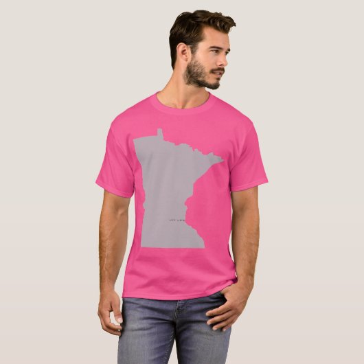 Minnesota-Liebe von Mauve Active T-Shirt (Vorne ganz)