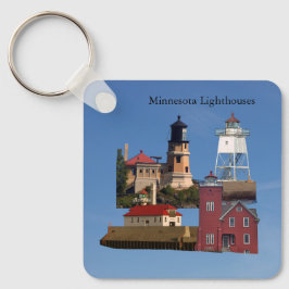 Minnesota Lighthouse Metallschlüsselkette Schlüsselanhänger