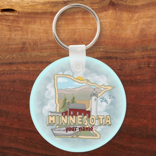 Minnesota Lighthouse Schlüsselanhänger (Vorderseite)