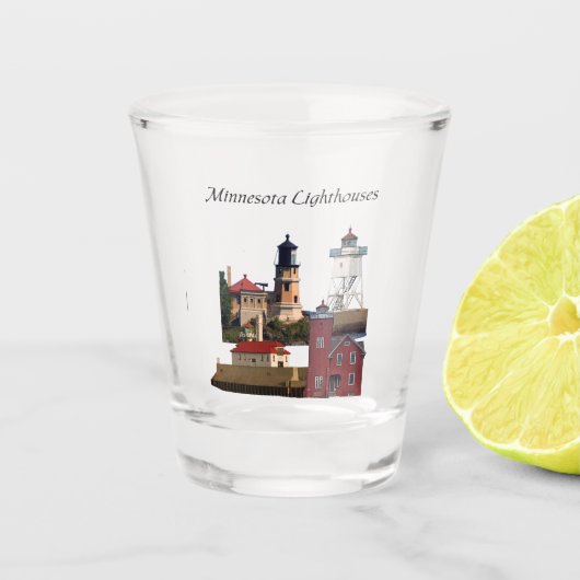 Minnesota Lighthouse Schnapsglas (Vorderseite)