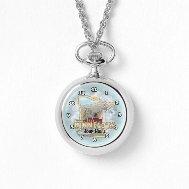 Minnesota Lighthouse watch Armbanduhr (Vorderseite)