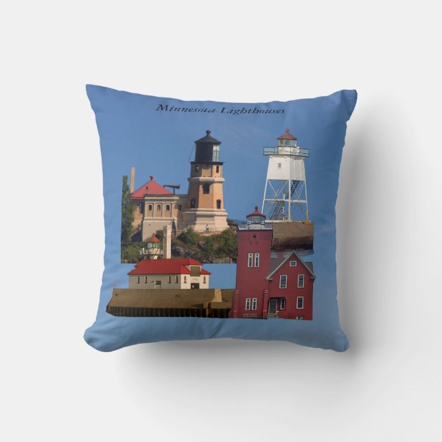Minnesota Lighthouses Kissen (Vorderseite)