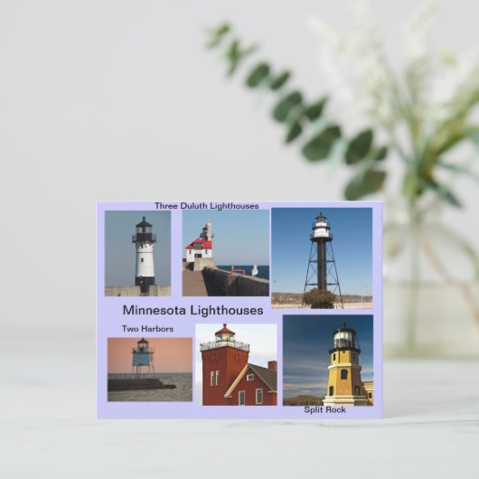 Minnesota Lighthouses Postkarte (Stehend Vorderseite)