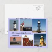 Minnesota Lighthouses Postkarte (Vorne/Hinten)