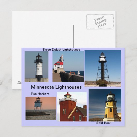 Minnesota Lighthouses Postkarte (Vorne/Hinten)