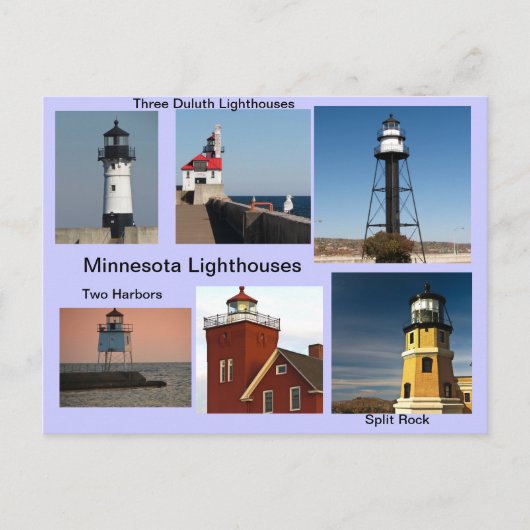 Minnesota Lighthouses Postkarte (Vorderseite)