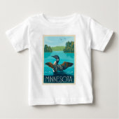 Minnesota | Loon Baby T-shirt (Vorderseite)