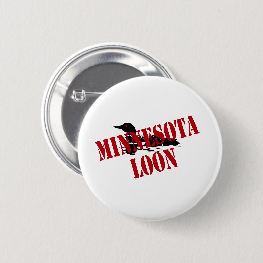 Minnesota Loon Button (Vorne & Hinten)