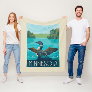 Minnesota   Loon Fleecedecke