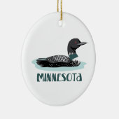 Minnesota Loon Keramik Ornament (Rechts)
