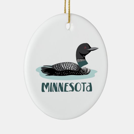 Minnesota Loon Keramik Ornament (Rechts)