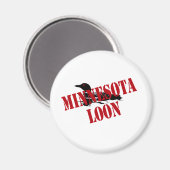 Minnesota Loon Magnet (Vorderseite/Rückseite)