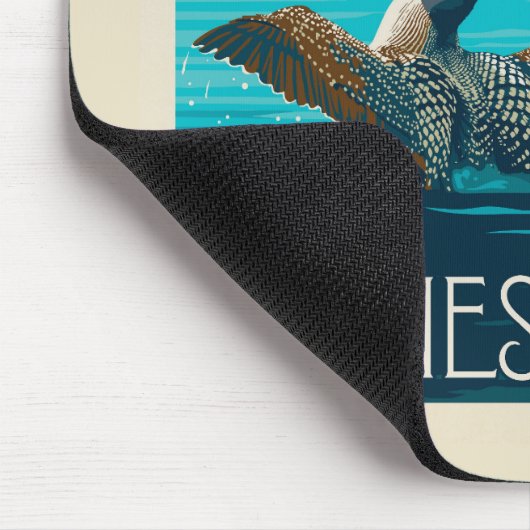 Minnesota | Loon Mousepad (Ecke)