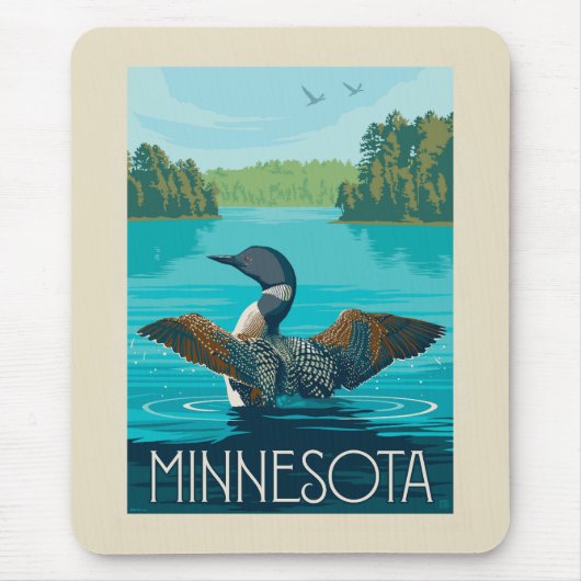 Minnesota | Loon Mousepad (Vorne)