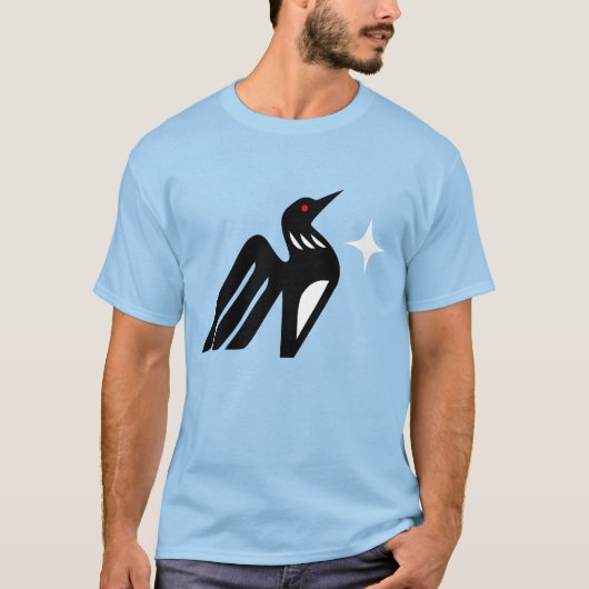 Minnesota Loon & North Star T-Shirt (Vorderseite)