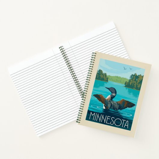 Minnesota | Loon Notizblock (Innenseite)
