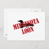 Minnesota Loon Postkarte (Vorne/Hinten)