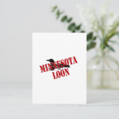 Minnesota Loon Postkarte (Stehend Vorderseite)