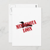Minnesota Loon Postkarte (Vorne/Hinten)