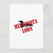 Minnesota Loon Postkarte (Vorderseite)