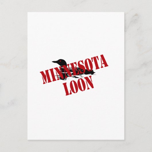 Minnesota Loon Postkarte (Vorderseite)