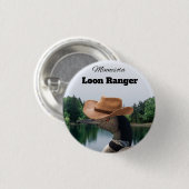 Minnesota Loon Ranger Button Souvenir (Vorne & Hinten)