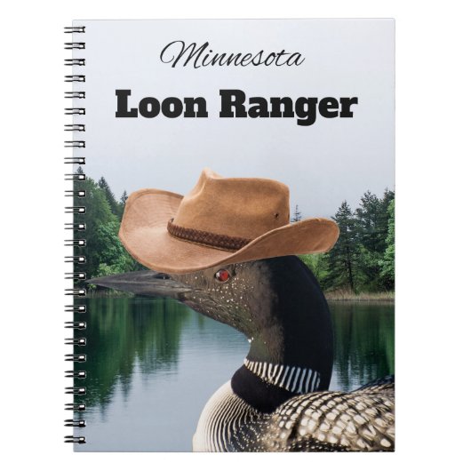 Minnesota Loon Ranger Spiral Notebook Notizblock (Vorderseite)