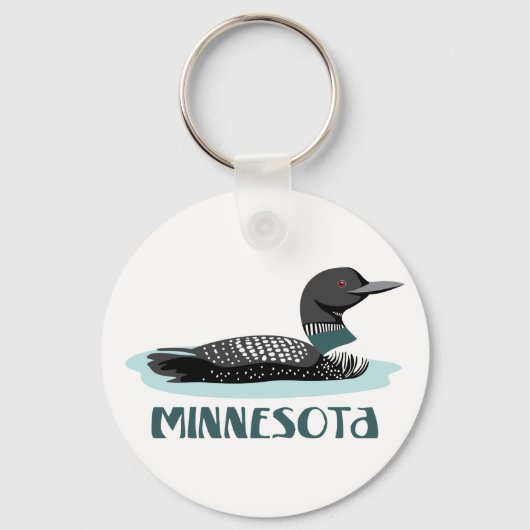 Minnesota Loon Schlüsselanhänger (Vorderseite)